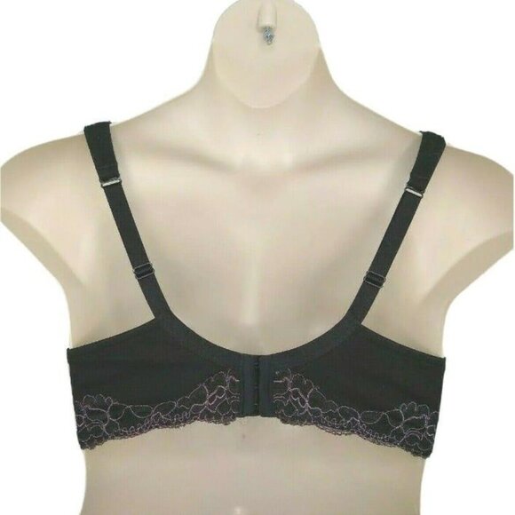Lane Bryant Cacique Womens Bra Cotton Lace Full Coverage Plus Size 44C Black - Picture 5 of 6